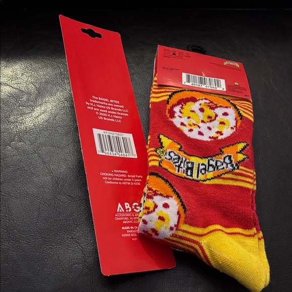 Red and Yellow Party Socks and Pen Set - Picture 2 of 2